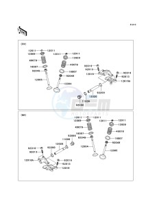 KVF 650 D ([BRUTE FORCE 650 4X4] (D6F-D9F) D9F drawing VALVE-- S- -