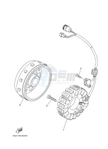 YFM700R YFM700RSE RAPTOR 700R (1VSA 1VSB 1VSC) drawing GENERATOR