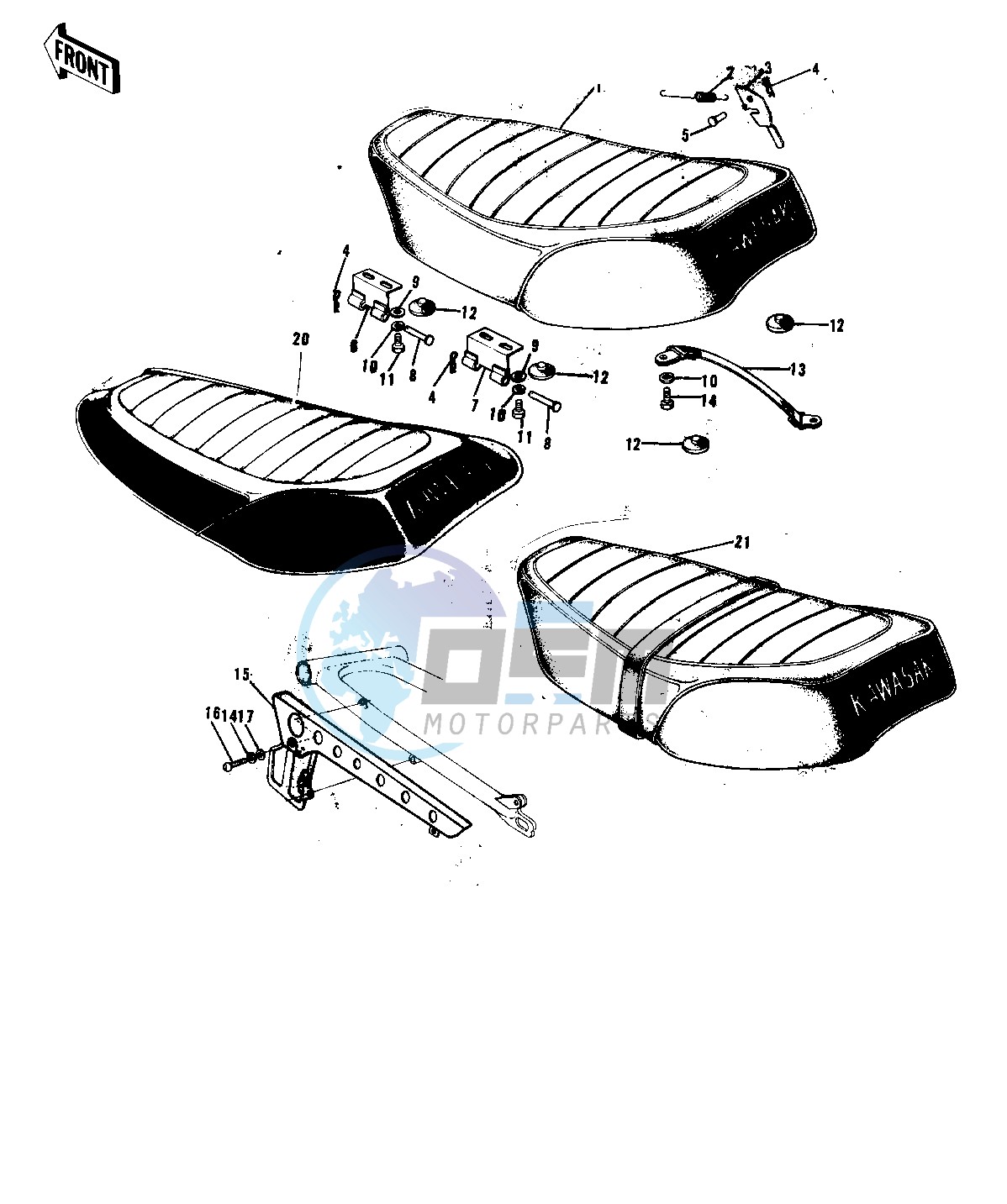 SEAT_CHAIN COVER -- 72-73 F9_F9-A 350- -