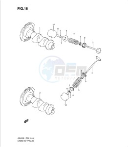 AN400Z drawing CAMSHAFT/VALVE