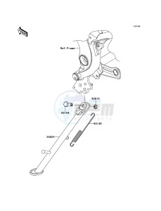 VERSYS_ABS KLE650DCF XX (EU ME A(FRICA) drawing Stand(s)