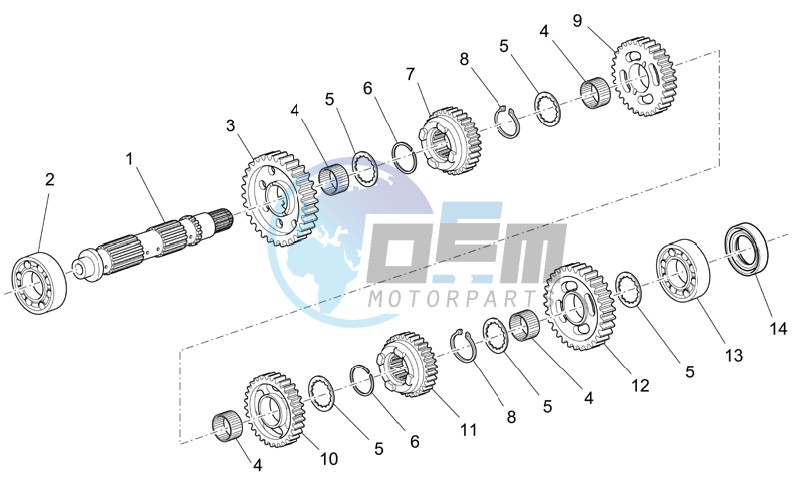 Driven shaft