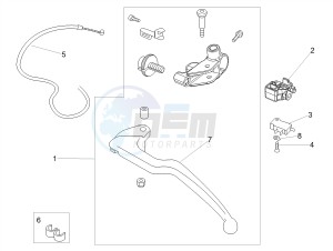 TUONO 1100 V4 RF E4 ABS (APAC) drawing Clutch lever