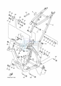 YZ250 (B9U6) drawing FRAME