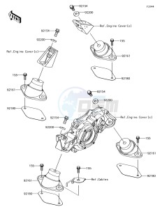 JET SKI ULTRA 310LX JT1500MGF EU drawing Engine Mount