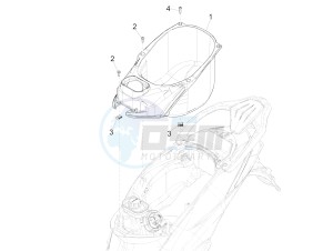 Liberty 125 iGet 4T 3V ie ABS (APAC) drawing Helmet huosing - Undersaddle