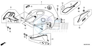 CBR1000RRD Fireblade - CBR1000RR UK - (E) drawing TOP SHELTER