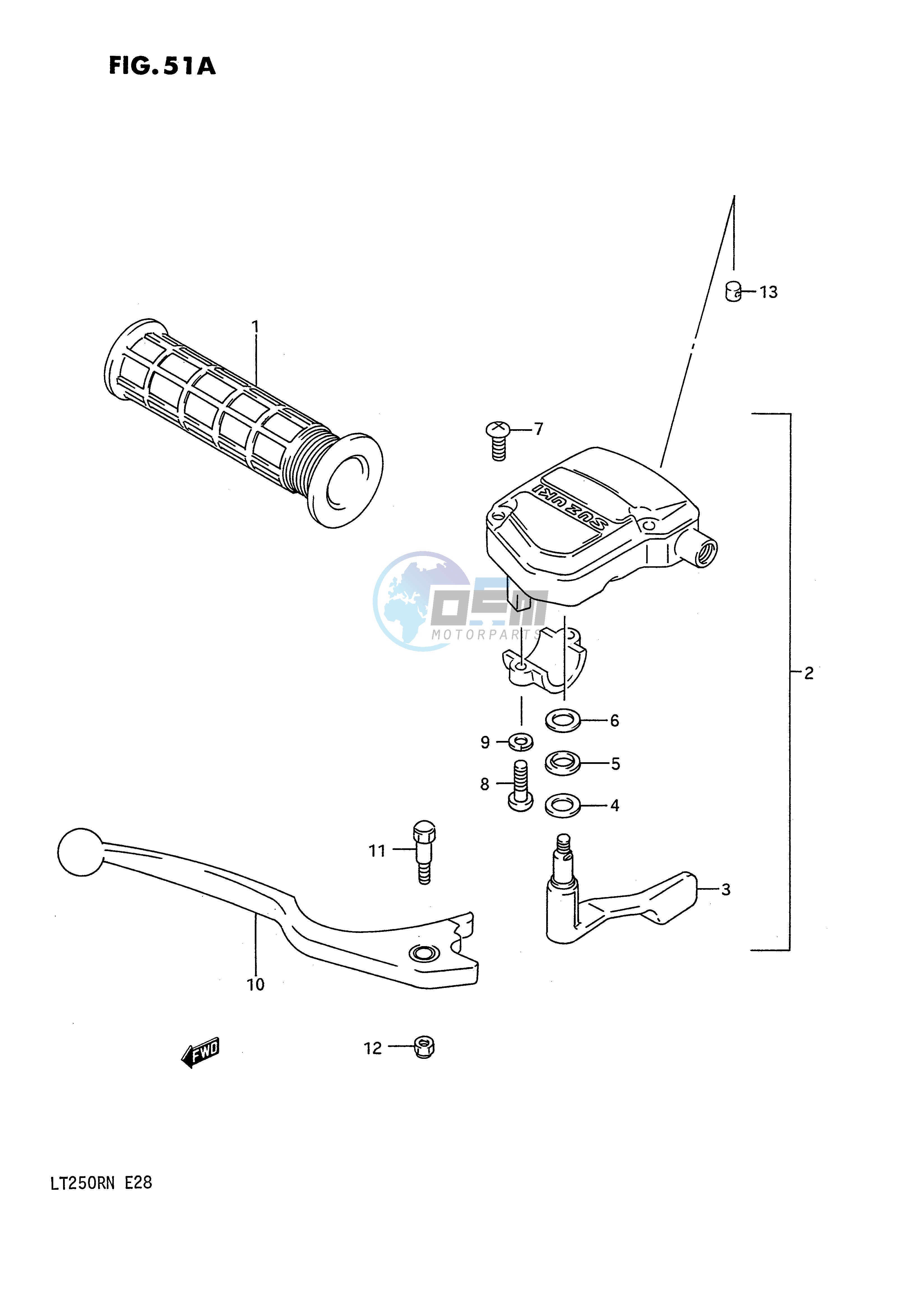 BRAKE LEVER (MODEL M N)