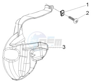 Beverly 125 RST drawing Belt cooling box