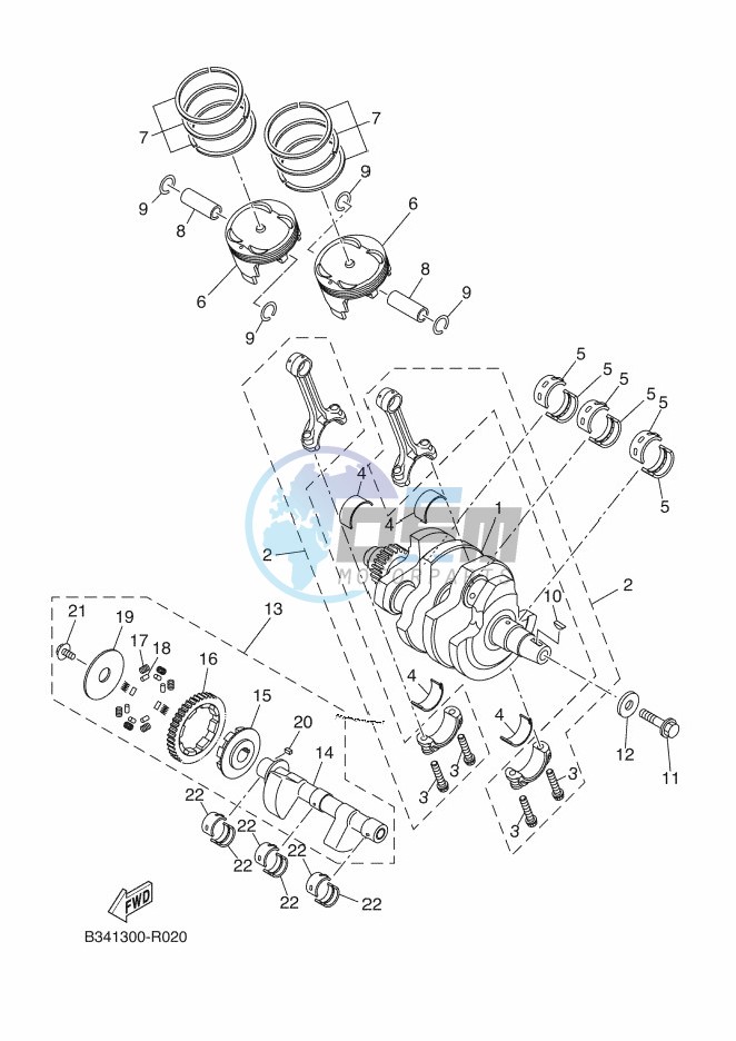 CRANKSHAFT & PISTON