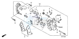 SH1509 Europe Direct - (ED / 2ED) drawing FRONT BRAKE CALIPER (SH1259/1509)