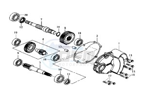 HD EU2 - 200 cc drawing GEAR GROUP