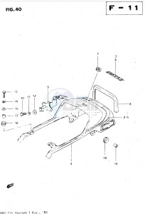 GS500E (Z-D) drawing SEAT TAIL COVER (MODEL D)