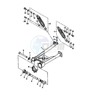 XV DX VIRAGO 535 drawing REAR ARM