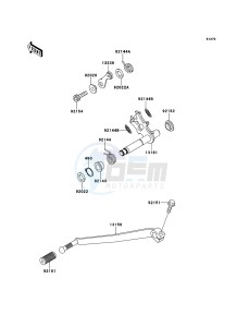 W800 EJ800ADF GB XX (EU ME A(FRICA) drawing Gear Change Mechanism