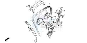 CB1000F drawing CAM CHAIN/TENSIONER