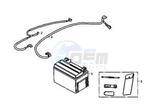 FIDDLE II 50 25KMH NEW ENGINE drawing BATTERY / TOOLKIT