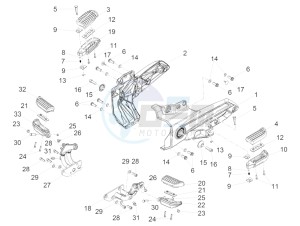 Audace 1400 USA-CND 1380 drawing Foot rests