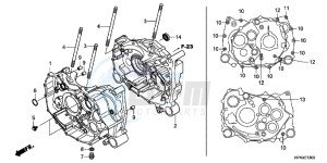 TRX420TEC TRX420 ED drawing CRANKCASE