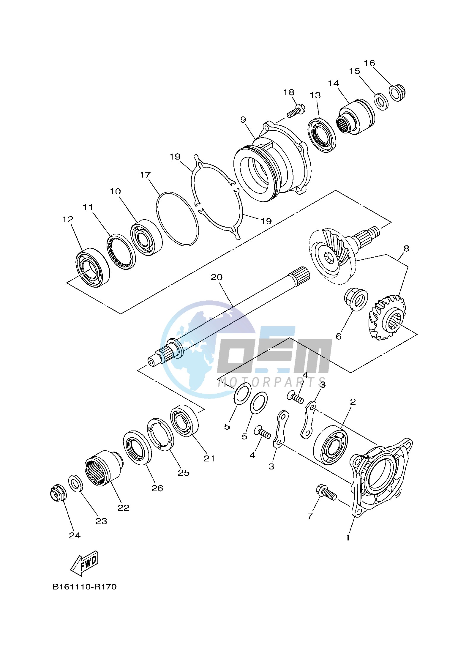 MIDDLE DRIVE GEAR