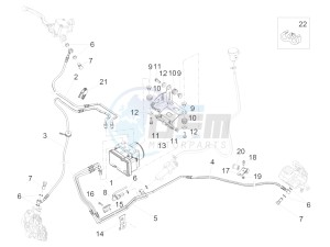 V7 II Special ABS 750 drawing Reminstallatie ABS