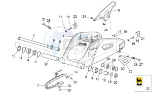 RSV 4 1000 APRC R ABS USA drawing Swing arm