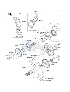 VN 1600 F [VULCAN 1600 MEAN STREAK] (6F) F6F drawing CRANKSHAFT