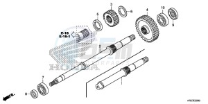 TRX420FA2G TRX420F Europe Direct - (ED) drawing FINAL SHAFT