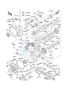 KAF 620 E [MULE 3010 4X4] (E1-E5) [MULE 3010 4X4] drawing DRIVE SHAFT-FRONT