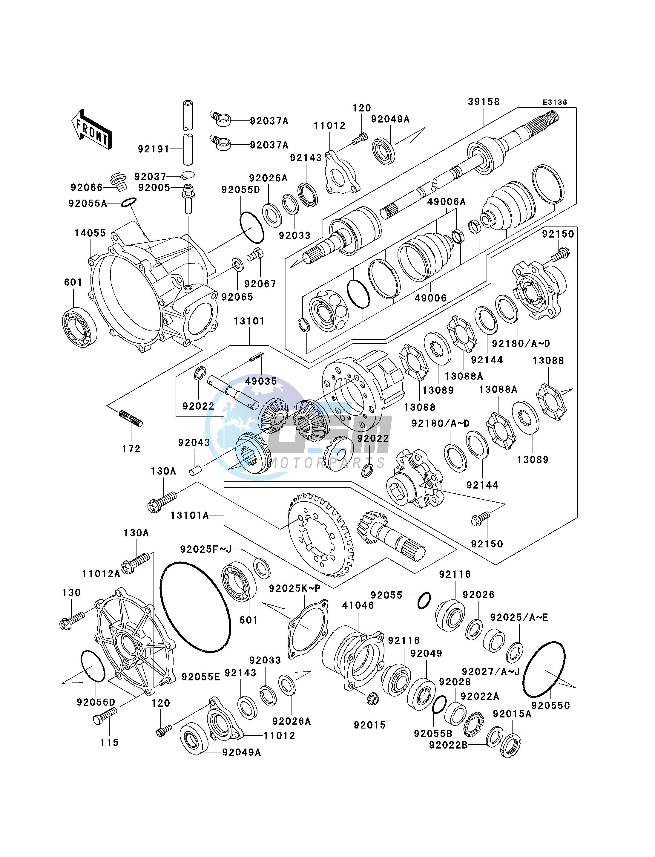 DRIVE SHAFT-FRONT