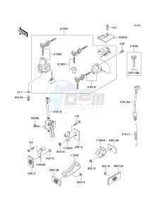 ZX 600 J [ZZR600] (J6F-J8F) J6F drawing IGNITION SWITCH_LOCKS_REFLECTORS