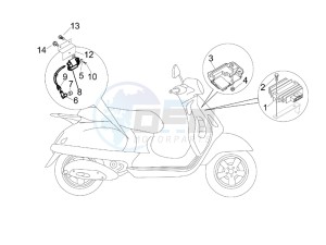 Granturismo 125 L Potenziato UK drawing Voltage Regulators -ECU - H.T. Coil