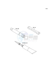 KX250F KX250YCF EU drawing Owner's Tools