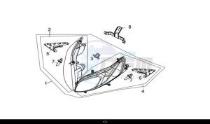 CRUISYM 300 (LV30W1Z1-EU) (L9) drawing HEAD LIGHT ASSY