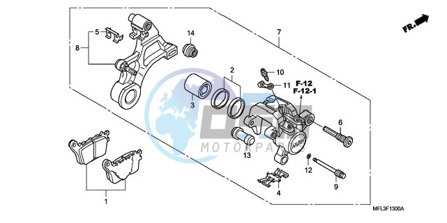 REAR BRAKE CALIPER