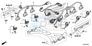 GL1800BD F6B Bagger - GL1800BD UK - (E) drawing INJECTOR