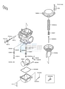 ZX 600 C [NINJA 600R] (C8-C9) [NINJA 600R] drawing CARBURETOR PARTS