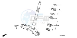 SH300AR9 Europe Direct - (ED / ABS) drawing STEERING STEM