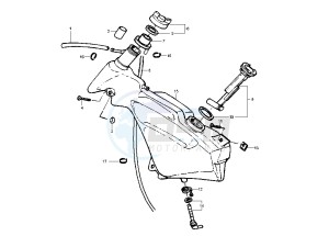 Runner POGGIALI 50 drawing Fuel Tank