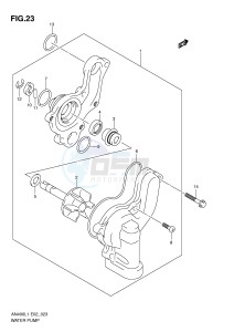 AN400 (E2) Burgman drawing WATER PUMP