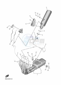 YZF600 YZF-R6 (BN6H) drawing EXHAUST