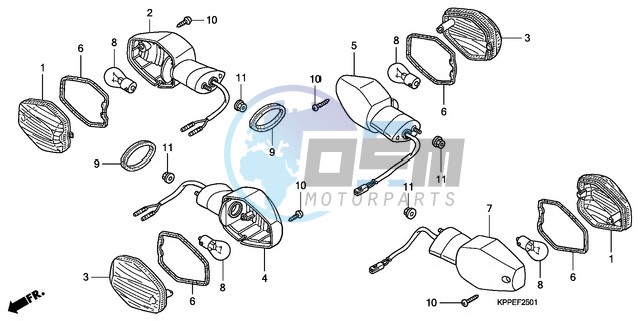 WINKER (CBR125RW7/RW9/RWA)