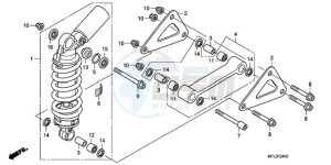 CBR1000RA9 Europe Direct - (ED / ABS MME REP) drawing REAR CUSHION