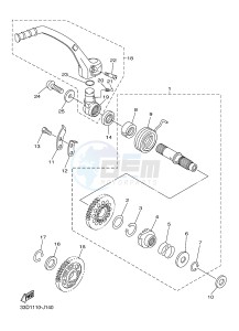 YZ450F (33DD 33DE 33DF 33DG) drawing STARTER