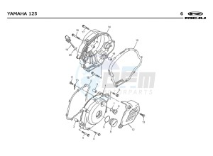 TANGO-125-RED drawing ENGINE COVERS  EURO2