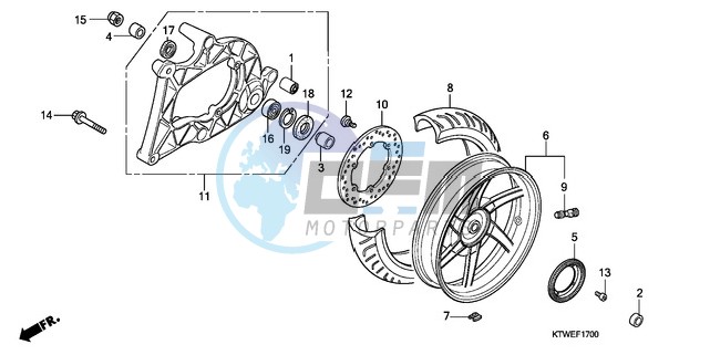 REAR WHEEL/SWINGARM