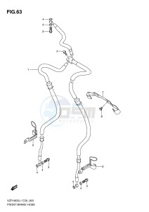 VZR1800 (E50) INTRUDER drawing FRONT BRAKE HOSE