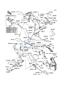 NINJA ZX-10R ZX1000E9F FR GB XX (EU ME A(FRICA) drawing Cowling Lowers