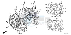 TRX420TED TRX420 Europe Direct - (ED) drawing CRANKCASE