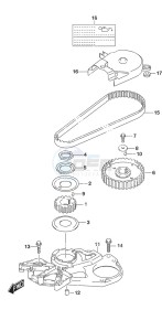 DF 9.9A drawing Timing Belt w/Remote Control